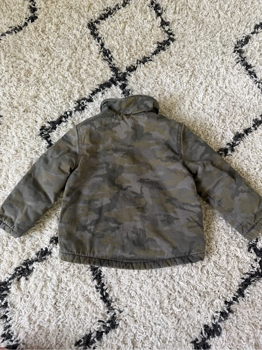 Joe Fresh Kids' Camouflage Puffer Jacket in Olive camouflage